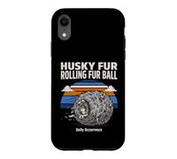 Custodia per iPhone XR Husky Fur Rolling Fur Palla