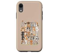 Custodia per iPhone XR I cani godono felici e innamorati una tazza di caffè al mattino