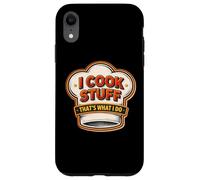 Custodia per iPhone XR I Cook Stuff That's What I Do Vintage Chef Cucina Divertente