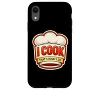 Custodia per iPhone XR I Cook That's What I Do Vintage Chef Divertente Cucina Citazione Divertente