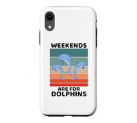 Custodia per iPhone XR I fine settimana degli amanti degli animali delfini vintage sono per i delfini