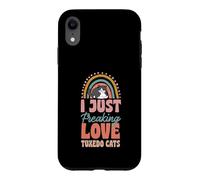 Custodia per iPhone XR I Just Freaking Love Smoking Cats Bohemian Rainbow Trendy
