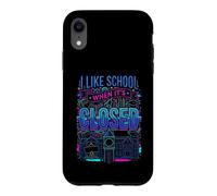 Custodia per iPhone XR I Like School When It's Closed Student Jokes Education
