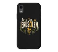 Custodia per iPhone XR I Love Gerusalemme Israele Ebraica Ebraica Art