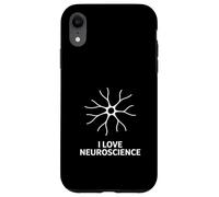 Custodia per iPhone XR I Love Neuroscience Brain Design STEM Neuroscience Citazione