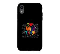 Custodia per iPhone XR I Love Wild Things Cute Wildlife Nature Animal Lover