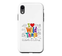 Custodia per iPhone XR I Love Wild Things Wildlife Nature Animal Lover