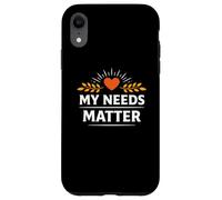 Custodia per iPhone XR I miei bisogni contano Rispetto di sé Confini personali Mentalità