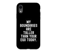 Custodia per iPhone XR i miei confini sono più alti del tuo ego oggi Bold Self