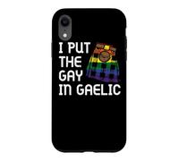 Custodia per iPhone XR I Put Il Gay In Gaelico Scozzese Kilt Celtic Scotsman Gaelico