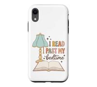 Custodia per iPhone XR I Read Past My Bedtime Bookworm Reader Librarian Retro