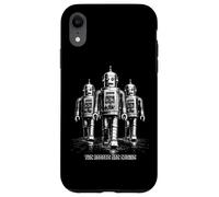 Custodia per iPhone XR I robot stanno arrivando retro fantascienza robot invasione
