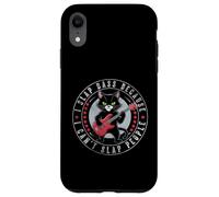 Custodia per iPhone XR I Slap Bass Because I Can't Sl p People Guitar Cat Chitarrista