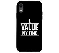 Custodia per iPhone XR I Value My Time Confini Personali Mindset Design