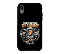 Custodia per iPhone XR I Was 6 Now Im 7 Astronaut Outer Space Birthday Kids Gear