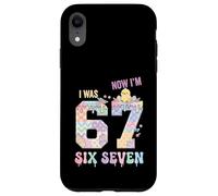 Custodia per iPhone XR I was 6 Now I'm 7 Birthday Easter Day Boys Kids 67 Meme