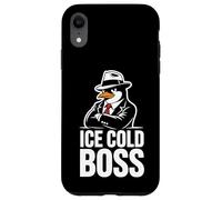 Custodia per iPhone XR Ice Cold Boss Penguin Mafia Umorismo divertente