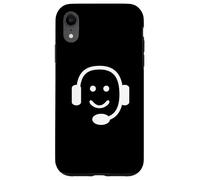Custodia per iPhone XR Icona Cuffia Call Center Gamer Support Design