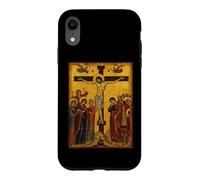 Custodia per iPhone XR Icona ortodossa della crocifissione di Cristo