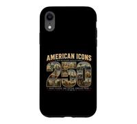 Custodia per iPhone XR Icone americane 1776-2026 Molti luoghi Una Nazione