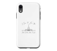 Custodia per iPhone XR Idaho Falls ID Temple, mi piace vedere il mio tempio, calligrafia