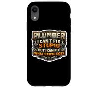 Custodia per iPhone XR Idraulico divertente non posso aggiustare stupido ma posso aggiustare quello che fa