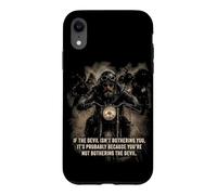 Custodia per iPhone XR If The Devil Isn't Bothering You... Men Christian Motorcycle