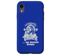 Custodia per iPhone XR Il caffè è la mia preghiera preferita amata cafe chiesa detto