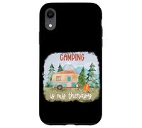 Custodia per iPhone XR Il campeggio è la mia terapia Camper nella foresta o nei boschi