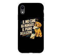 Custodia per iPhone XR Il cane ha mangiato il piano della lezione Prof