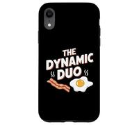 Custodia per iPhone XR Il dinamico duo Bacon Eggs Funny Breakfast Lover