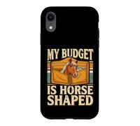 Custodia per iPhone XR Il mio budget è l'umorismo equestre a forma di cavallo