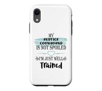 Custodia per iPhone XR Il mio cane Redtick Coonhound non è viziato solo ben addestrato