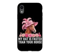 Custodia per iPhone XR Il mio cappello è più veloce del tuo cavallo Derby Day Horse Racing