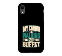 Custodia per iPhone XR Il mio cardio sta camminando verso la crociera a buffet
