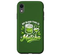 Custodia per iPhone XR Il mio gruppo sanguigno è Matcha IV Bag Green Latte Drink
