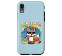 Custodia per iPhone XR Il mio linguaggio di gioco è bottino Drops Fox Gamer Cool Design