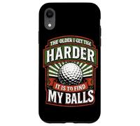 Custodia per iPhone XR Il più vecchio ottengo il più difficile è trovare le mie palle Golf divertente