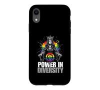 Custodia per iPhone XR Il potere nella diversità LGBTQ Rainbow Pride Queen