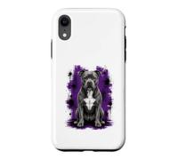 Custodia per iPhone XR Illustrazione di cane grunge cane staffordshire bull terrier