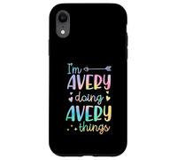 Custodia per iPhone XR I'm Avery Doing Avery Things Nome personalizzato