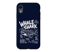 Custodia per iPhone XR Immersioni subacquee con squalo balena oceano biologia marina animale
