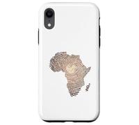 Custodia per iPhone XR Impronta digitale dell'Africa della melanina