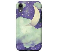 Custodia per iPhone XR In My Fantasy Era Witchy Green Sage Purple Moon Phases Stars