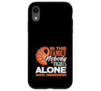 Custodia per iPhone XR In questa famiglia nessuno combatte da solo Girasole per la consapevolezza dell'ADHD