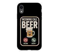 Custodia per iPhone XR Incoming Call Beer Birra Aperitivo Addio Al Celibato Pub