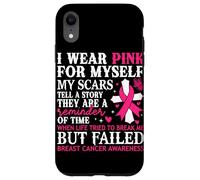 Custodia per iPhone XR Indosso il rosa per me Le mie cicatrici raccontano una storia che sono un Remi