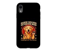 Custodia per iPhone XR Infermiera Golden Retriever Mamma Guarigione è Nei Geni