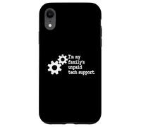 Custodia per iPhone XR Ingegnere del software IT Guy Sono il supporto tecnico non pagato della mia famiglia