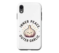 Custodia per iPhone XR Inner Peace Outer Aglio Divertente Amante Dell'aglio